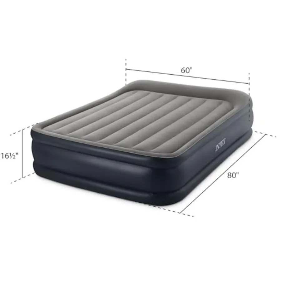 Dura-Beam Plus Deluxe Pillow for outdoor use: Fiber-Tech material, gray color, built-in electric pump and 600lb weight capacity - view 3