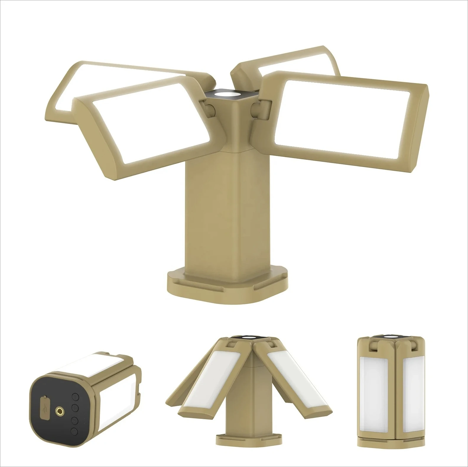 

Multi-functional Outdoor Camping Tents Lamp Emergency Folding Light Point Tent Head Lamp Vintage Tent Lamp Led Work Usb Recharge