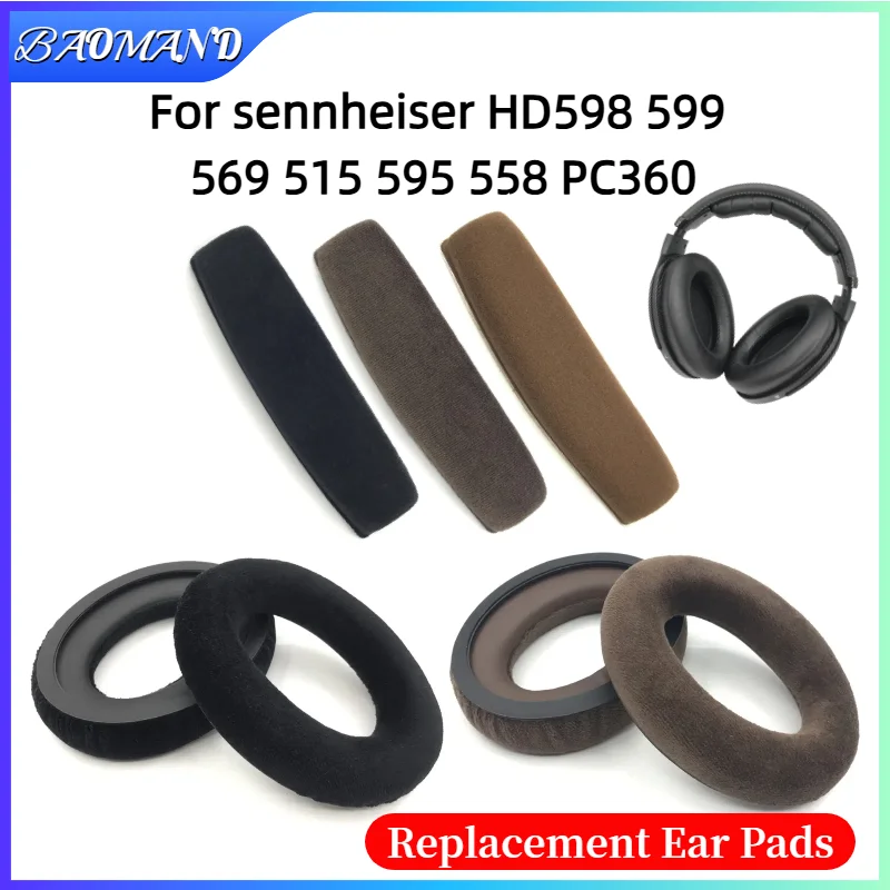 

Replacement foam Ear Pads pillow Cushion Cover for sennheiser HD598 599 569 515 595 558 PC360 Gaming Headphone Headset EarPads