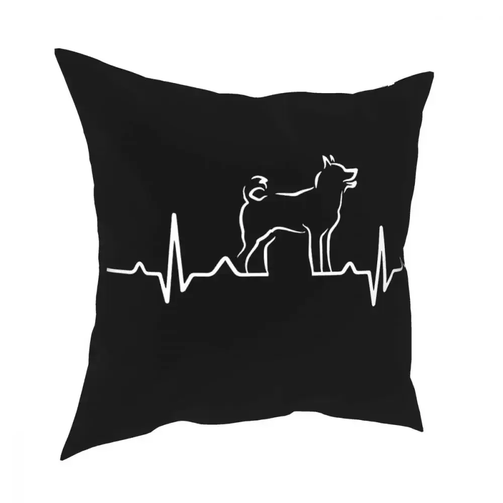

Dog Heartbeat Shirt For Dog Loversl Square Pillow Case Throw Pillow Funny Cushion Covers
