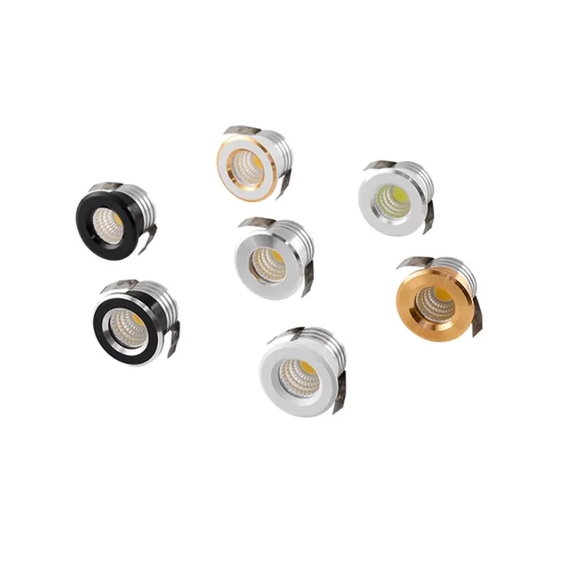 Dimmable Embedded Ceiling LED Small Spotlight 3W110V 220V COB Downlight for Home Decoration Wine Cabinet Jewelry Display Cabinet