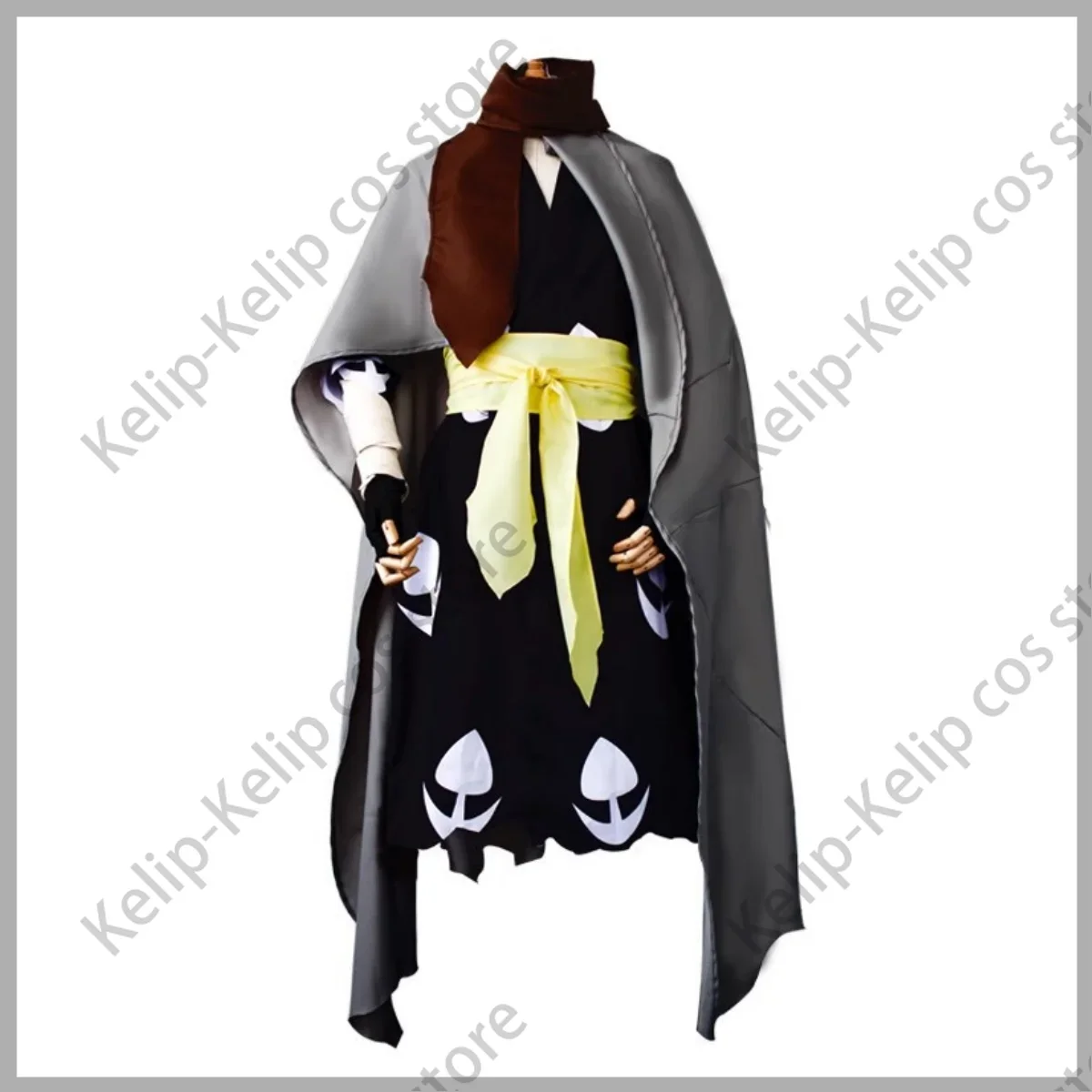 Costume de Cosplay Anime Dororo Hyakkimaru pour Homme Adulte, Perruque Unisexe Everak, Kimono Kokor, Robe Noire, Halloween, Noël, Trempé