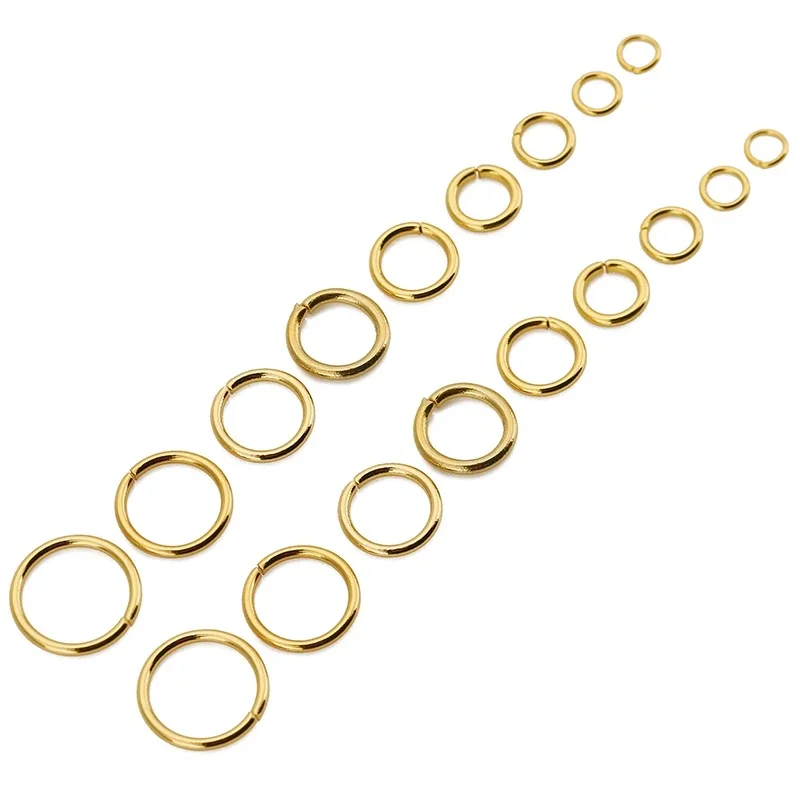 100pcs 3.5/4/5/6/7/8/9/10mm Every Stainless Steel PVD Jump Rings Split Rings for DIY Necklace Earrings Jewelry Accessories image 2