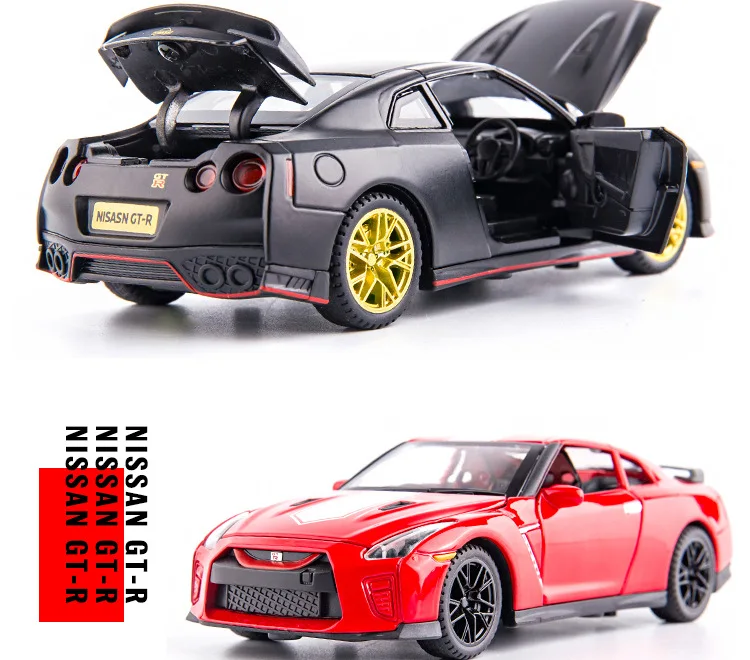 

1:32 Nissan Skyline Ares GTR R35 Diecasts Toy Vehicles Metal Car Model Pull Back Collection for Kids Toys