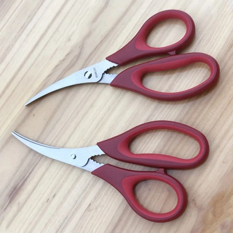 Multifunctional Seafood Scissors Stainless Steel Lobster Crab Scissors Kitchen Gadgets Shrimp Thread Scissor Kitchen Accessories