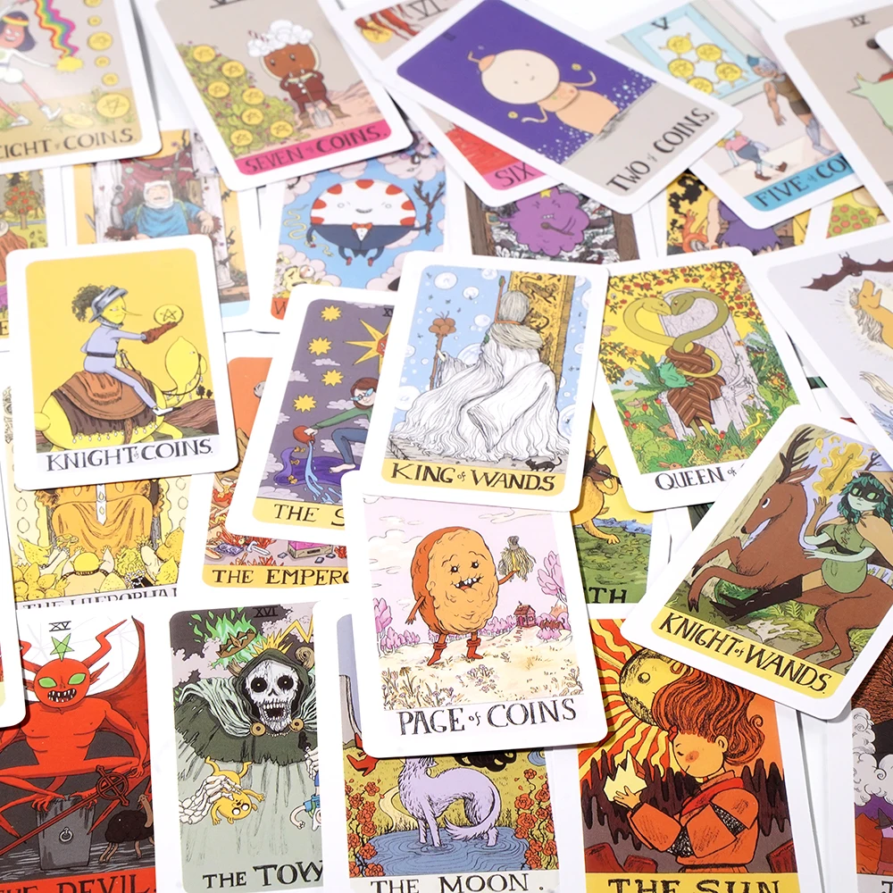 Adventure Time tarot Deck by Katherine Hillier 78-card deck Fortune Telling Game Divination Game Gift based on the Rider-Waite