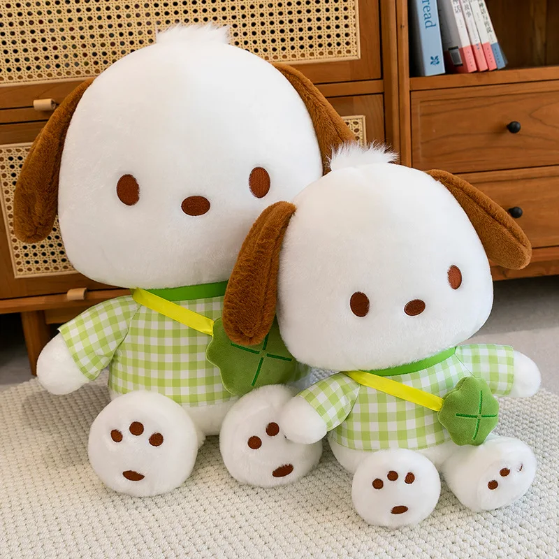 Sanrio Kawaii Pochacco Peluche Simpatico animale di peluche Grande bambola morbida per bambini Regalo di compleanno Perfetto coccoloso Giocattoli Compagno