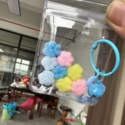 2Pcs Mini Cute Simulation Candy Color Cat Paw Slow Rebound Toy Keychain Pendant Creative Kids Squeeze Decompression Toys Gifts