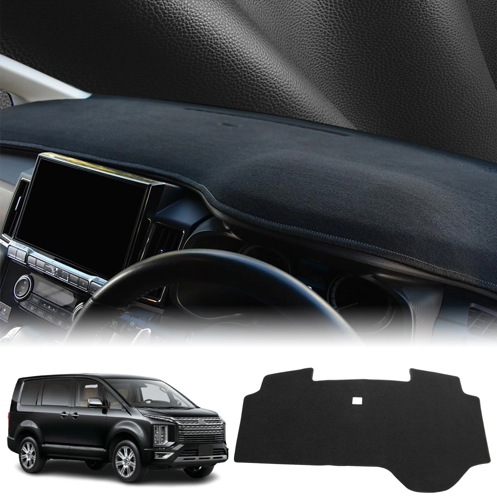 

fit for Mitsubishi Delica D:5 D5 2019-2025 Car Dashmat Dashboard Cover Pad DashMat Sunshade Protective Carpet Accessories