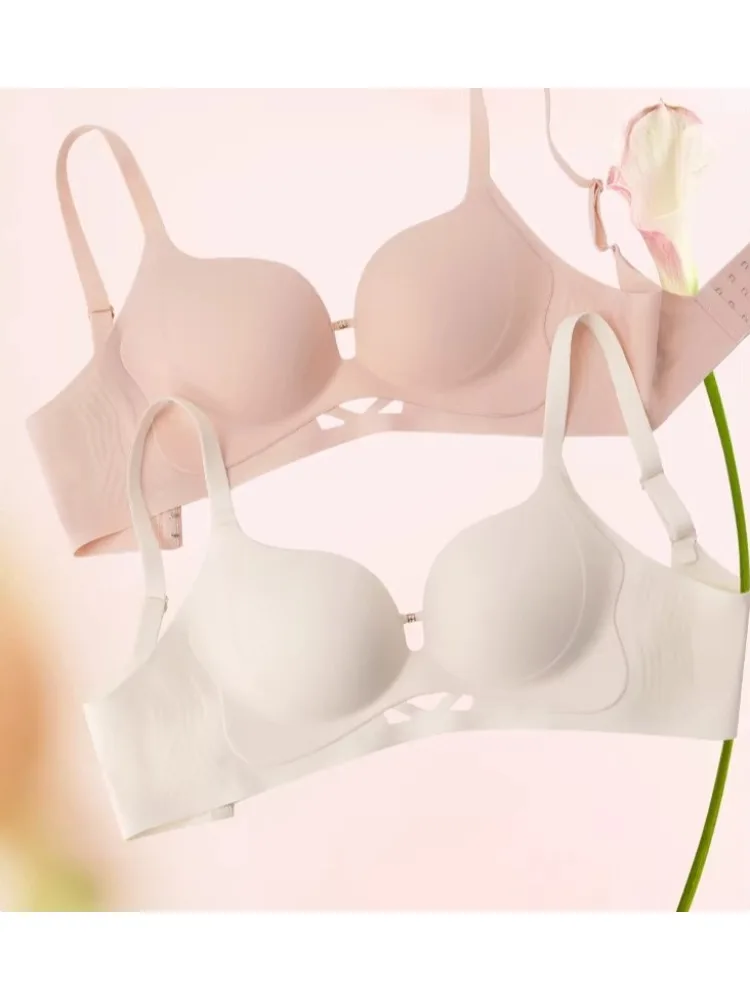 

Бюстгальтер пуш-ап для женщин с небольшой грудью, боковой подъемник и поддержка подтяжки, беспроводной бюстгальтер-футболка с защитой от провисаний, комфортный дизайн спины A B Cup