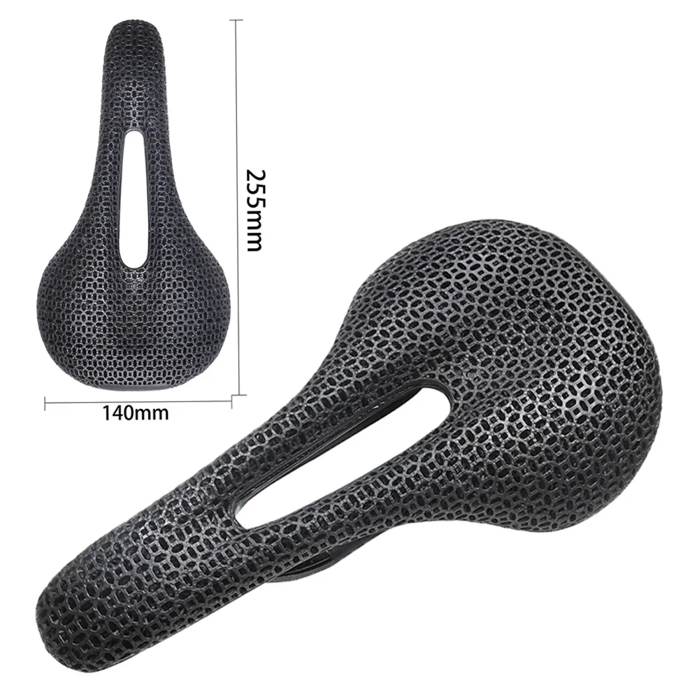 

BALUGOE Bicycle 3D Printed Carbon Carbon Saddle Comfortable Road Bike MTB Seat Cozy Honeycomb Cushion Carbon 3D Seat Cushion