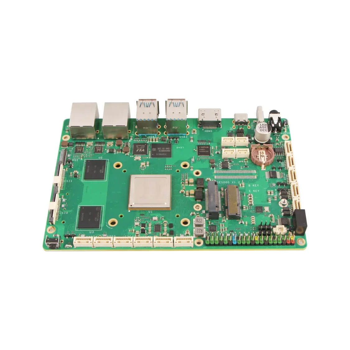 Radxa SiRider S1 8-core CPU Zhouyi NPU HiFi 5 DSP Onboard UFS Dual Gigabit Ethernet and Supporting NVMe SSD 4G and Wi-Fi