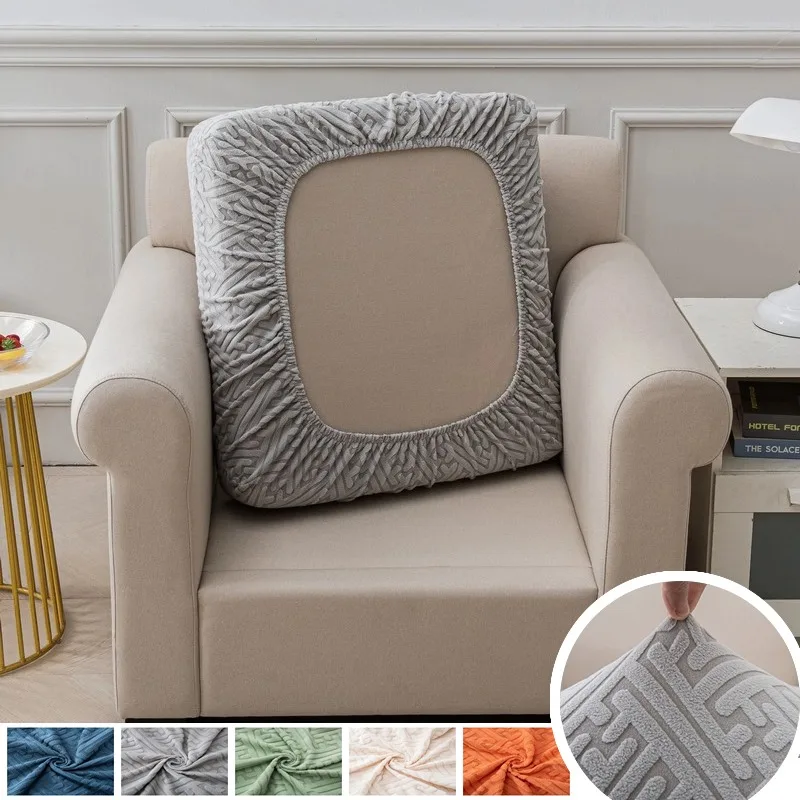 

1/2/3seater Jacquard Sofa Seat Cover for Living Room Elastic Sofa Protector Cover Anti-dust Removable Couch Cushion Slipcover