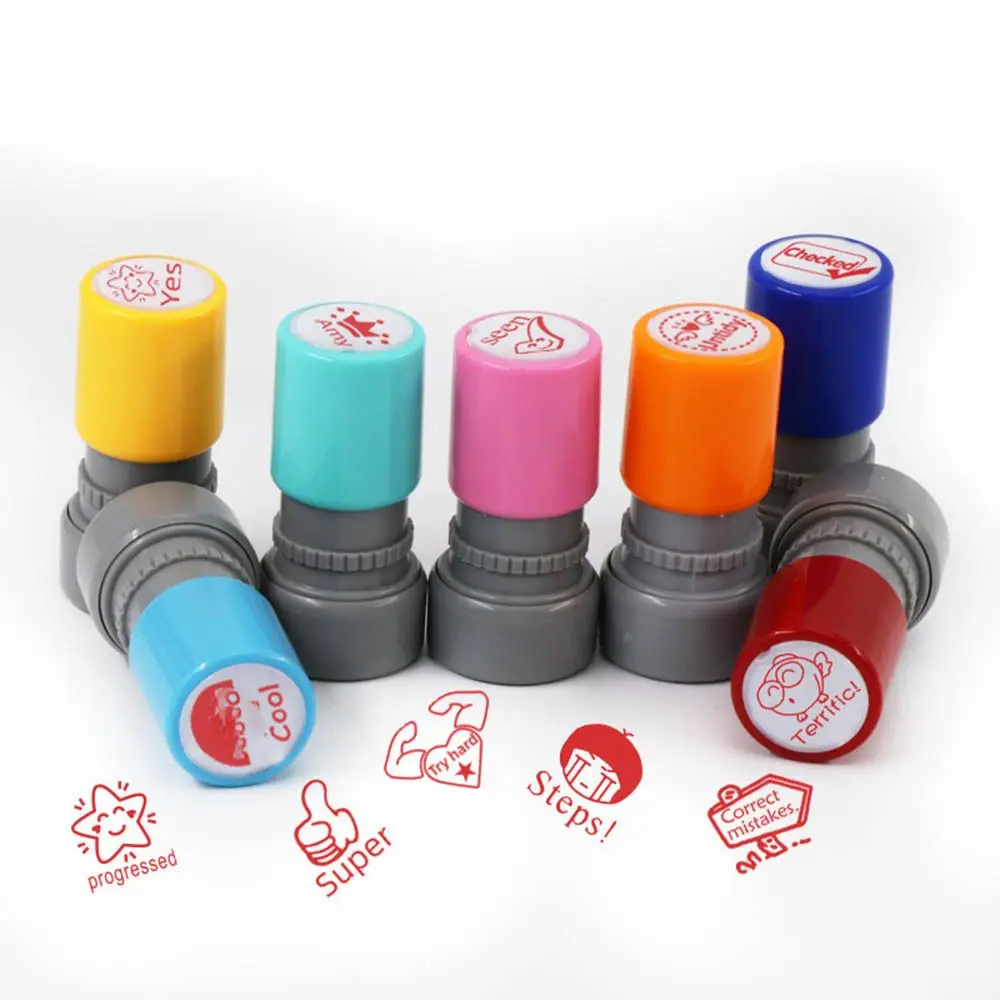 Kinder Siegel Scrapbooking Stempel Cartoon Stempel Kinder Spielzeug Stempel Belohnung Siegel Ermutigung Kommentar Stempel Lehrstempel