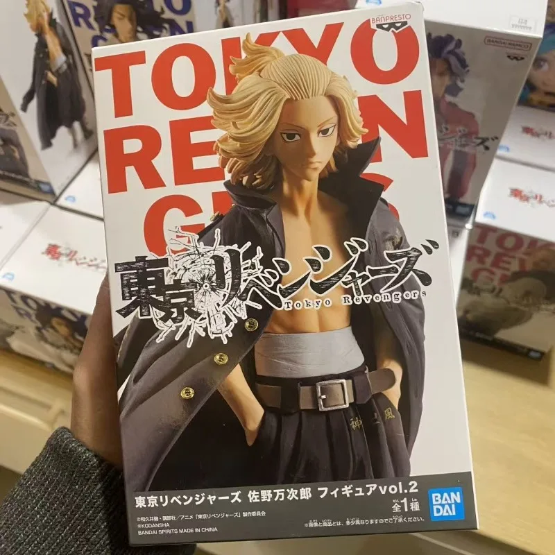 En stock, figuras de acción originales de Bandai Banpresto Tokyo Revengers Manjiro Sano Vol 2, juguetes de anime, adornos de escritorio, regalos