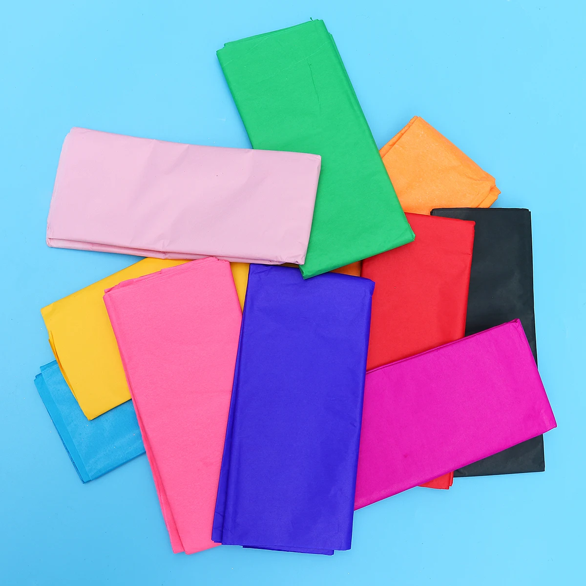 Papier Origami coloré, 100 pièces, emballage de tissus colorés, couleurs assorties, emballage cadeau artisanal, fournitures de projets fins