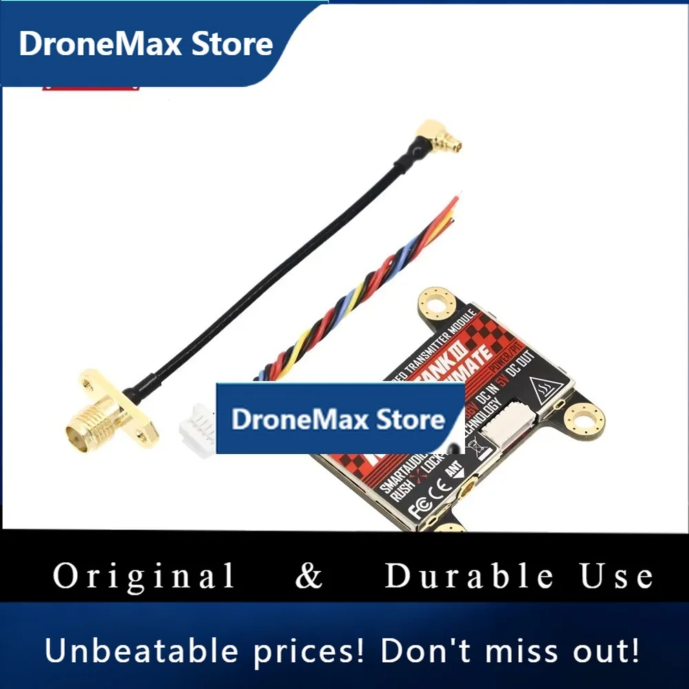 DroMaRUSHFPV RUSH Ultimate Tank III 5.8G 48CH VTX 25mW 200mW 500mW 800mW Adjustable FPV VTX For RC Racing Drone