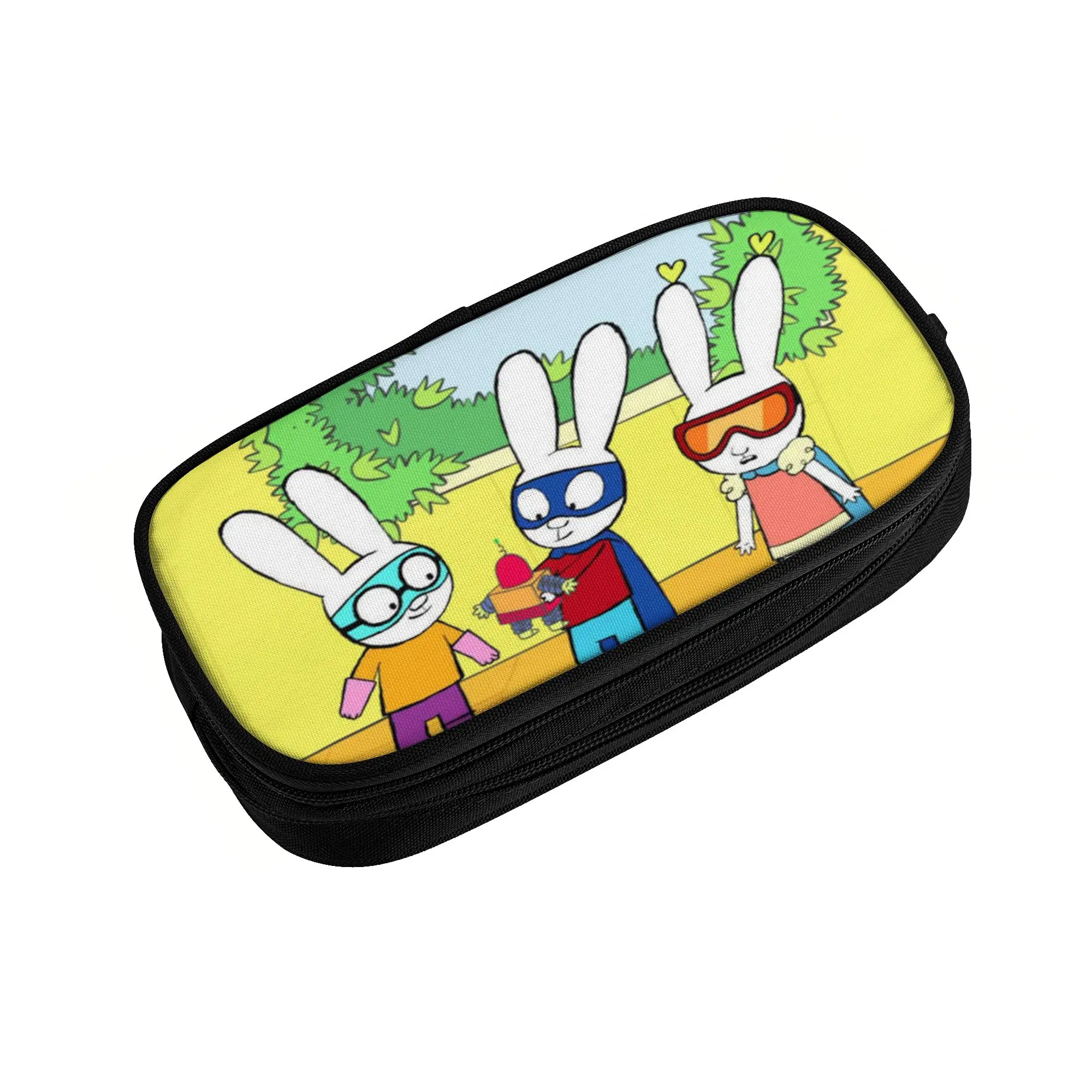 Fashion Simon Super Rabbit Pencil Case  Pencil Pouch Pen for Girl Boy Big Capacity Pencil Bags School Supplies Zipper Stationery
