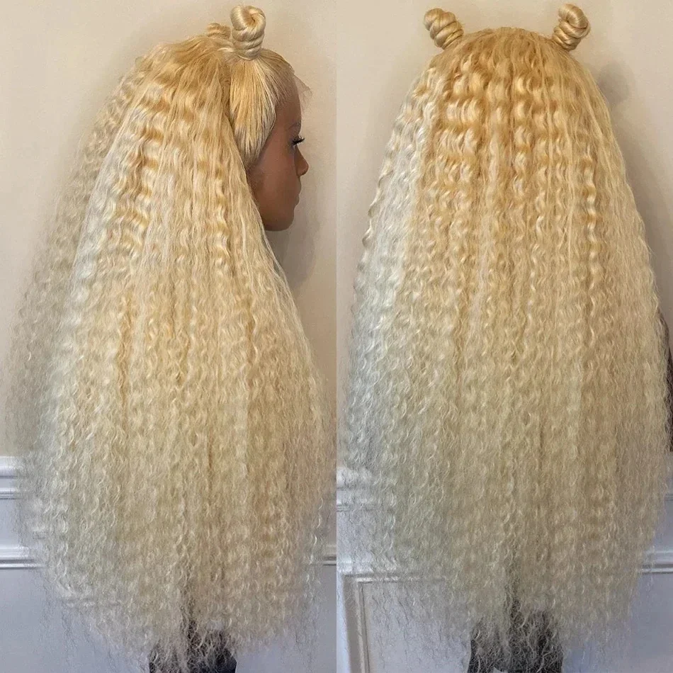 Wiggogo 613 Blonde Lace Front Wig 13X4 Curly Lace Front Human Hair Wig Deep Wave Wigs 13X6 Hd Lace Frontal Wig Hd Lace Wig