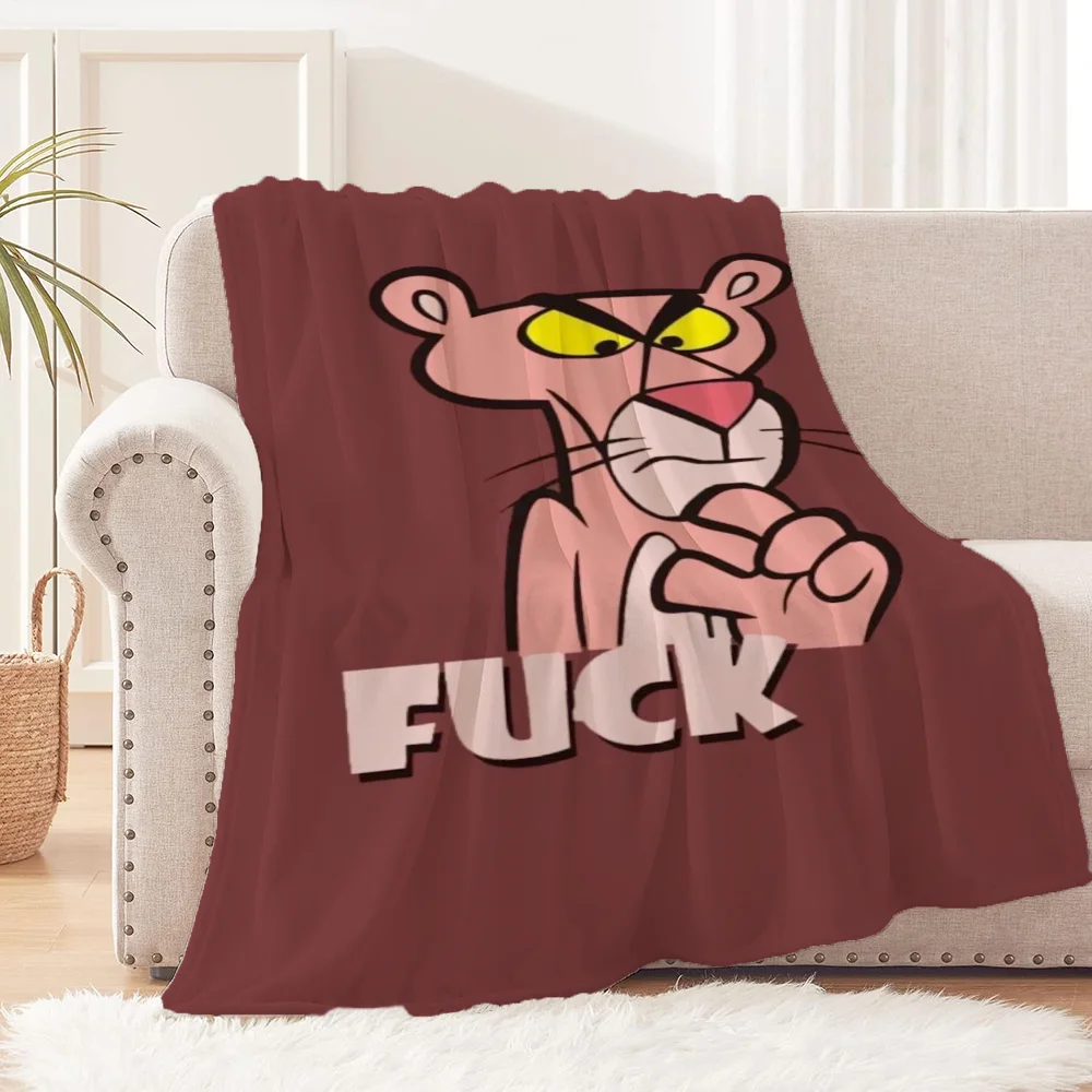 Funny Blanket for Sofa Decoration Pink Panther Interior for Home Bed Blankets & Throw Bed Blanket 150cm X 200cm Luxury Bedding