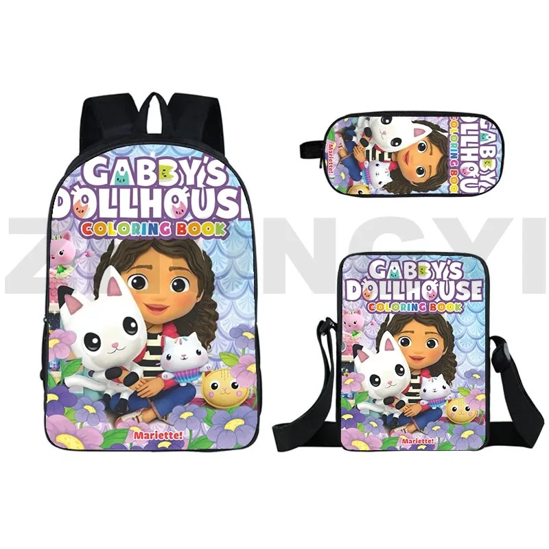 

Gabby's Dollhouse 3D Backpack, School Backpacks, Laptop Backpack, Backpack, Tilt Shoulder Bag, Pencil Case, Gabbys Dollhouse,