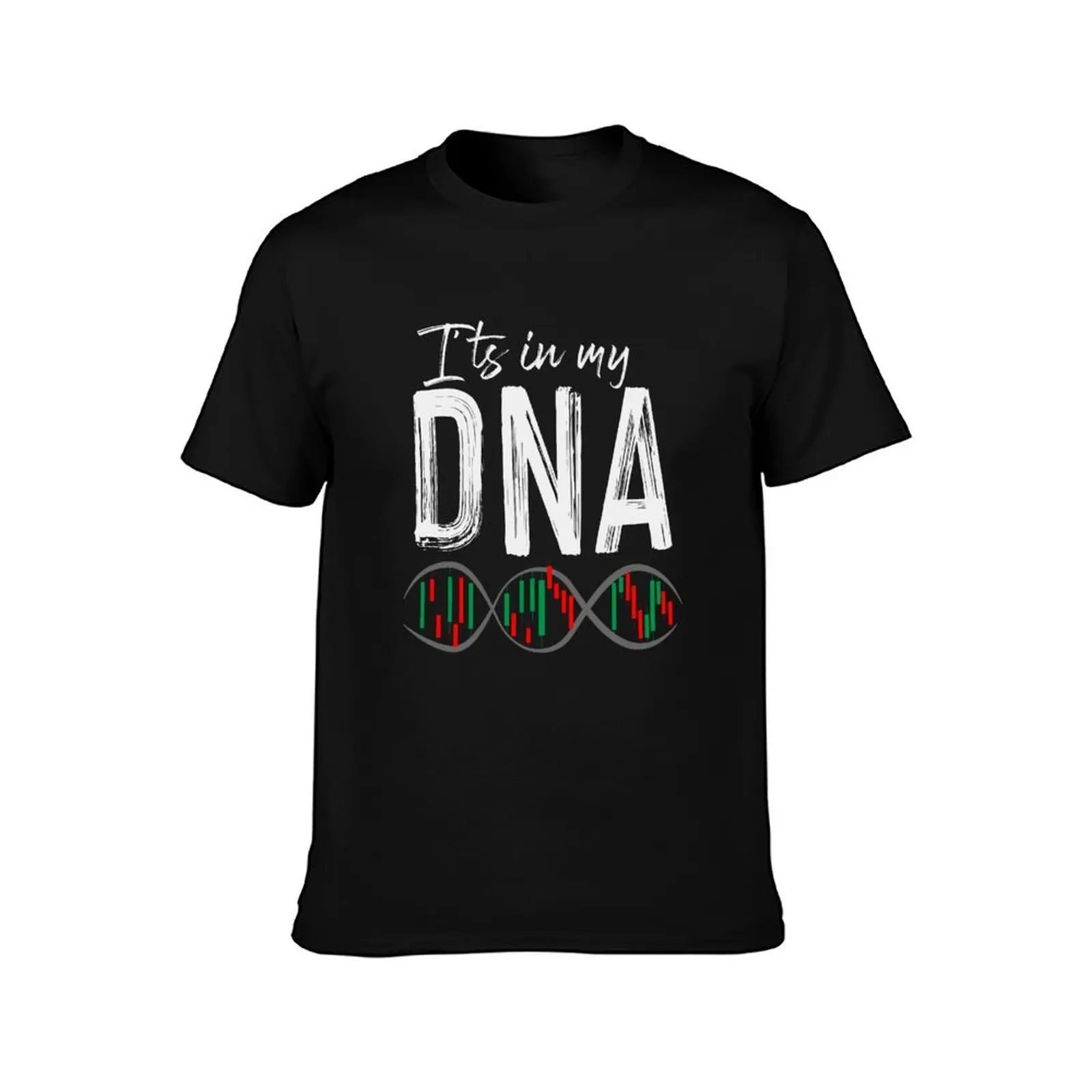 Trading DNA | Genetics Day Trader Daytrading Stock T-Shirt, Summer Casual Cotton Tee, Oversized Streetwear Tops, 100% Cotton