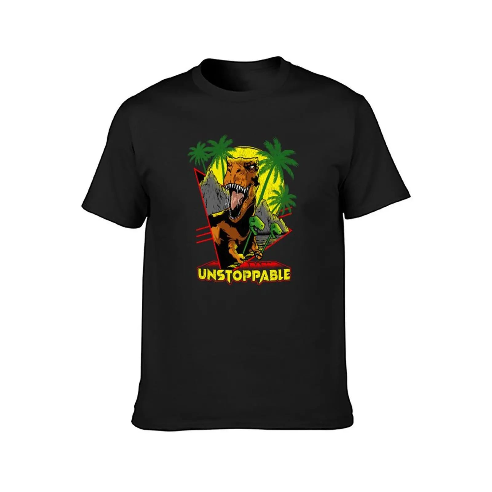 Unstoppable TRex Funny Short Dinosaur Arms Joke T-Shirt hippie clothes oversizeds Short sleeve tee men