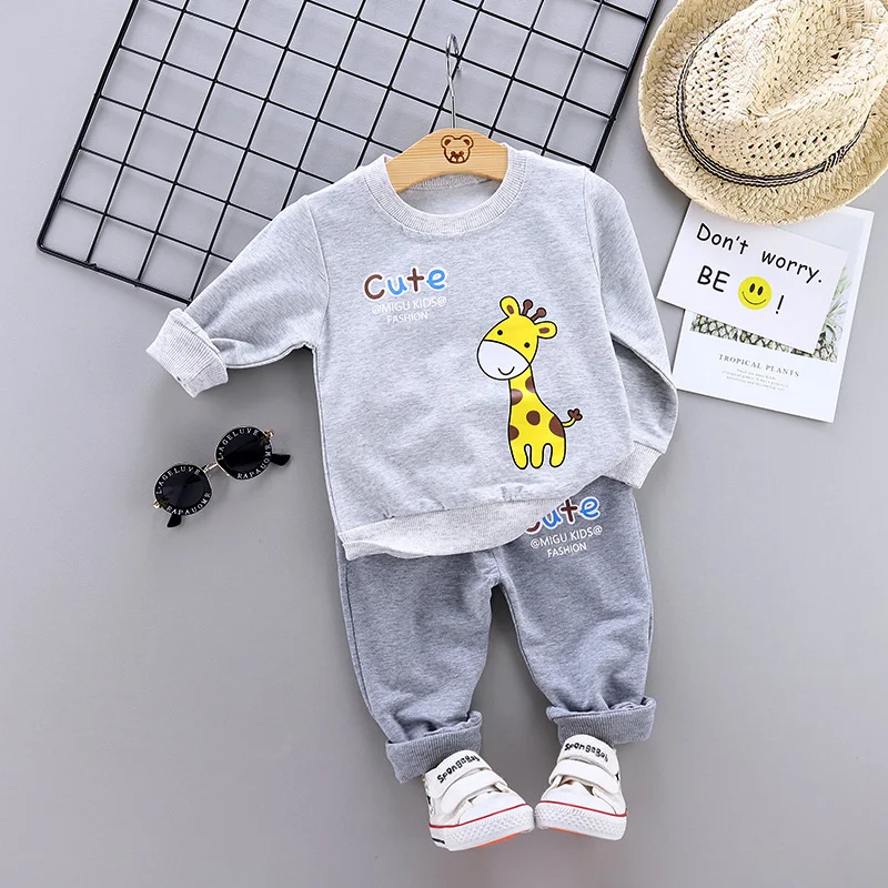 New Spring Autumn Baby Girl Clothes Children Boys Clothing Infant T-Shirt Pants 2Pcs/Sets Toddler Casual Costume Kids Tracksuits