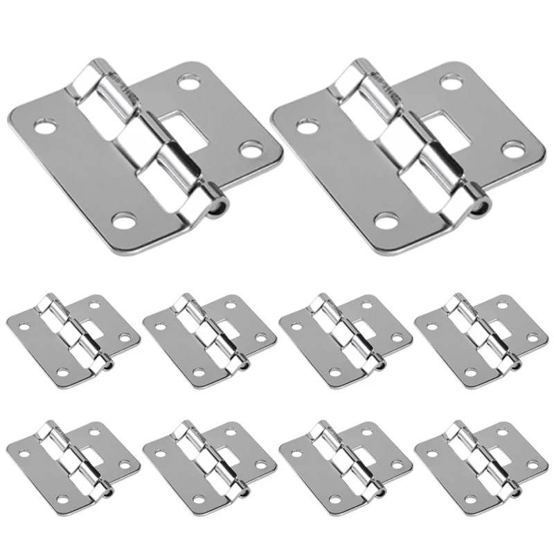 10pcs Detachable Flightcases Hinges Iron Wooden Box Toolbox Instrument Case Supporting Hinge Home Furniture Cabinet Hinges
