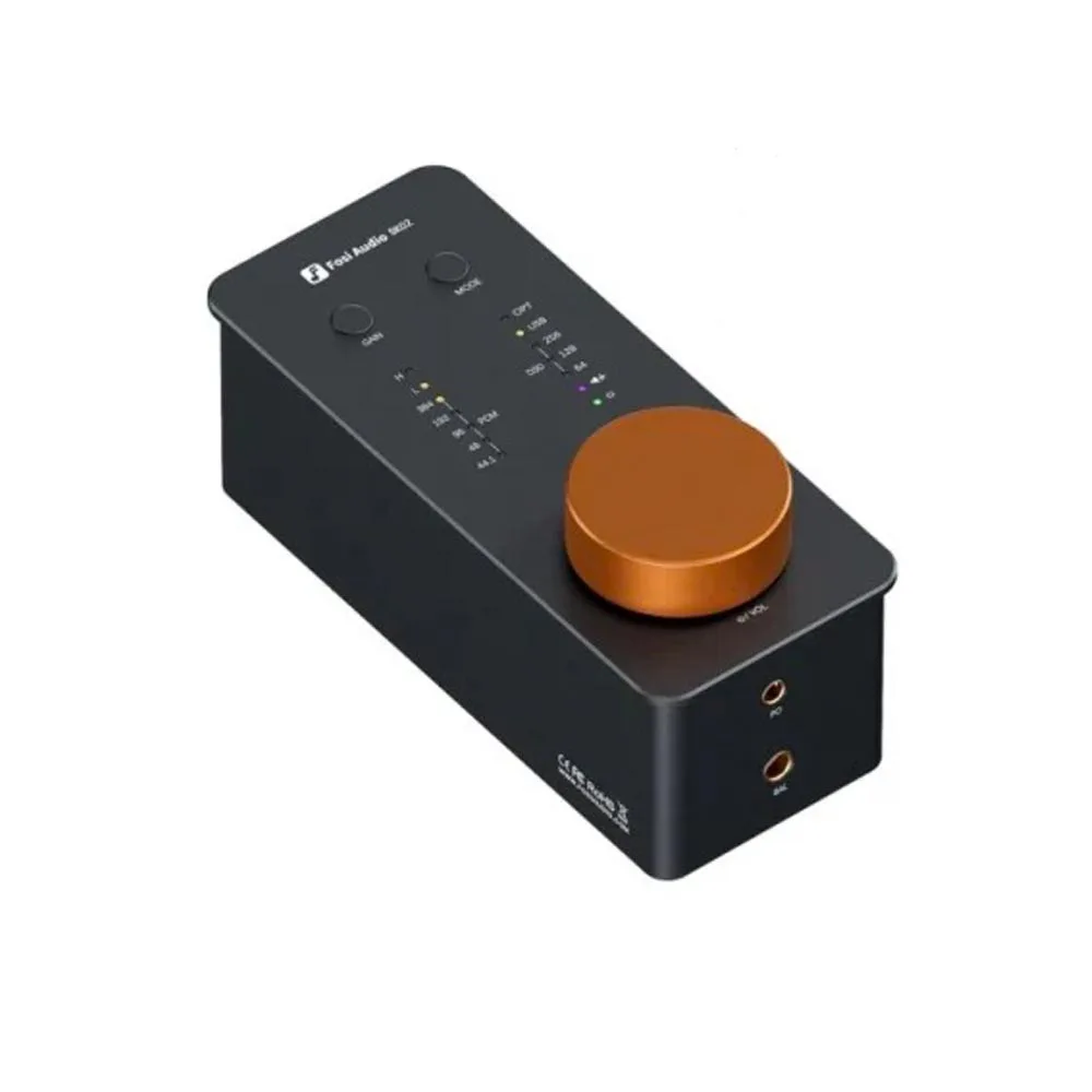 Decodificador de Auriculares de Escritorio Fosi Audio SK02, Decodificador de Audio DSD Portátil Todo en Uno para Audiófilos