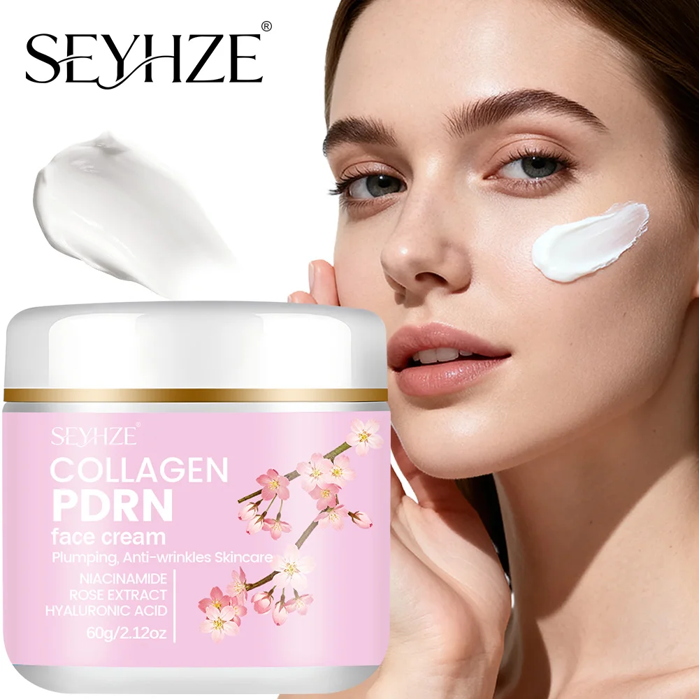 SEYHZE PDRN Moisturizing Cream 30g/60g – Anti-Aging & Brightening Face Moisturizer with Vitamin C, Collagen, Niacinamide & Hyalu