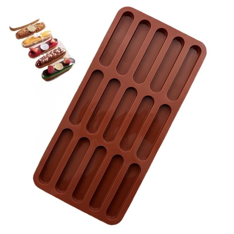 Silicone 15-finger Biscuit Mold Wax Bottle Candy Chocolate Ice Cube Popsicle Cookie Resin DIY Soap Ice Cream Mold