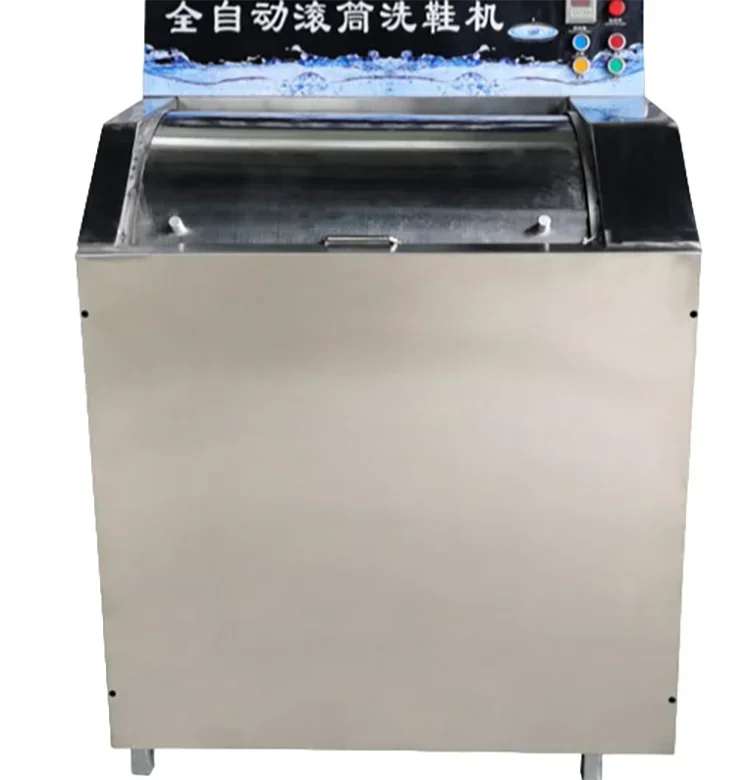 غسالة أحذية الغسيل الأوتوماتيكية الاحترافية، غسالة صغيرة مدمجة لغسل الأحذية، حوض فولاذي مطلي بالخزف