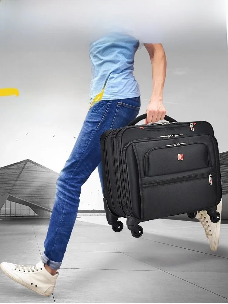 

Busin Travel Suitcase M Fem Universal Wheel Spinner Lo Password Box Ox Cloth Zipper Closure Pure Color