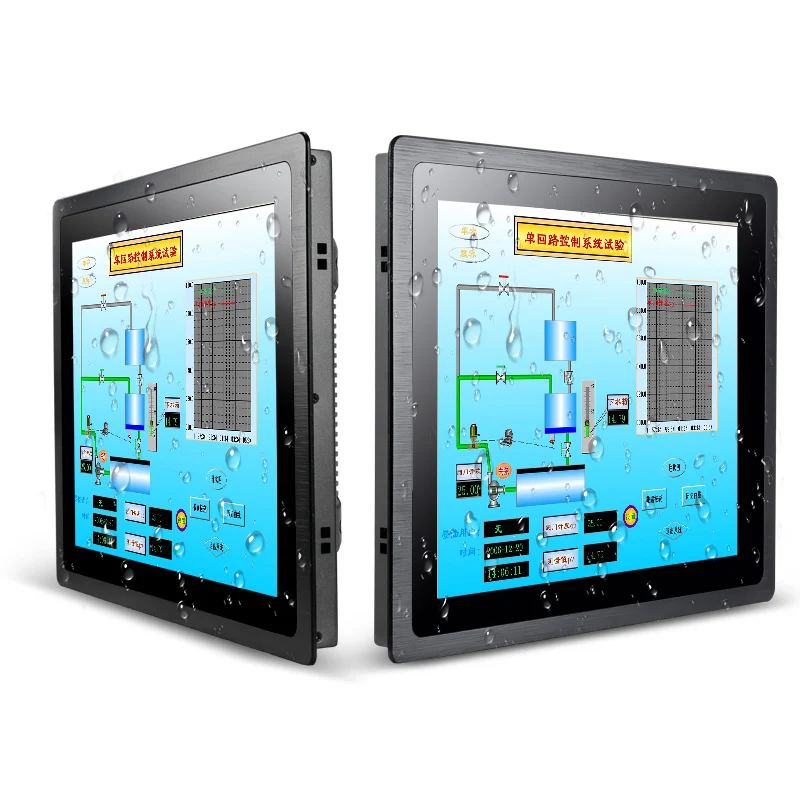 IP65 waterproof 1000 nit LCD 10 15 17 19 22 LCD touchscreen with DC 12 V/24 V input