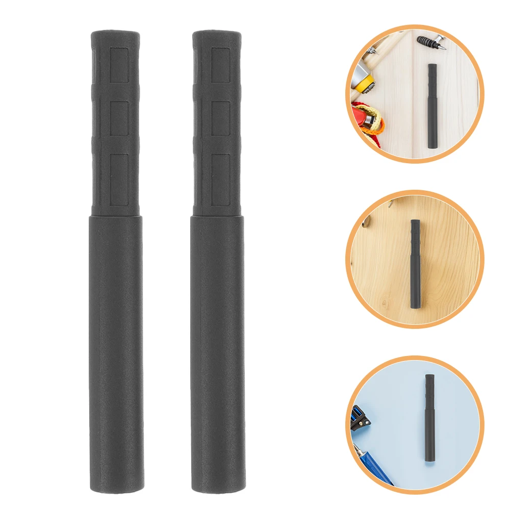 

2 Pcs Club Extender Extension Rod Golf Accessories Carbon Fiber Extensions Shaft Black Rods