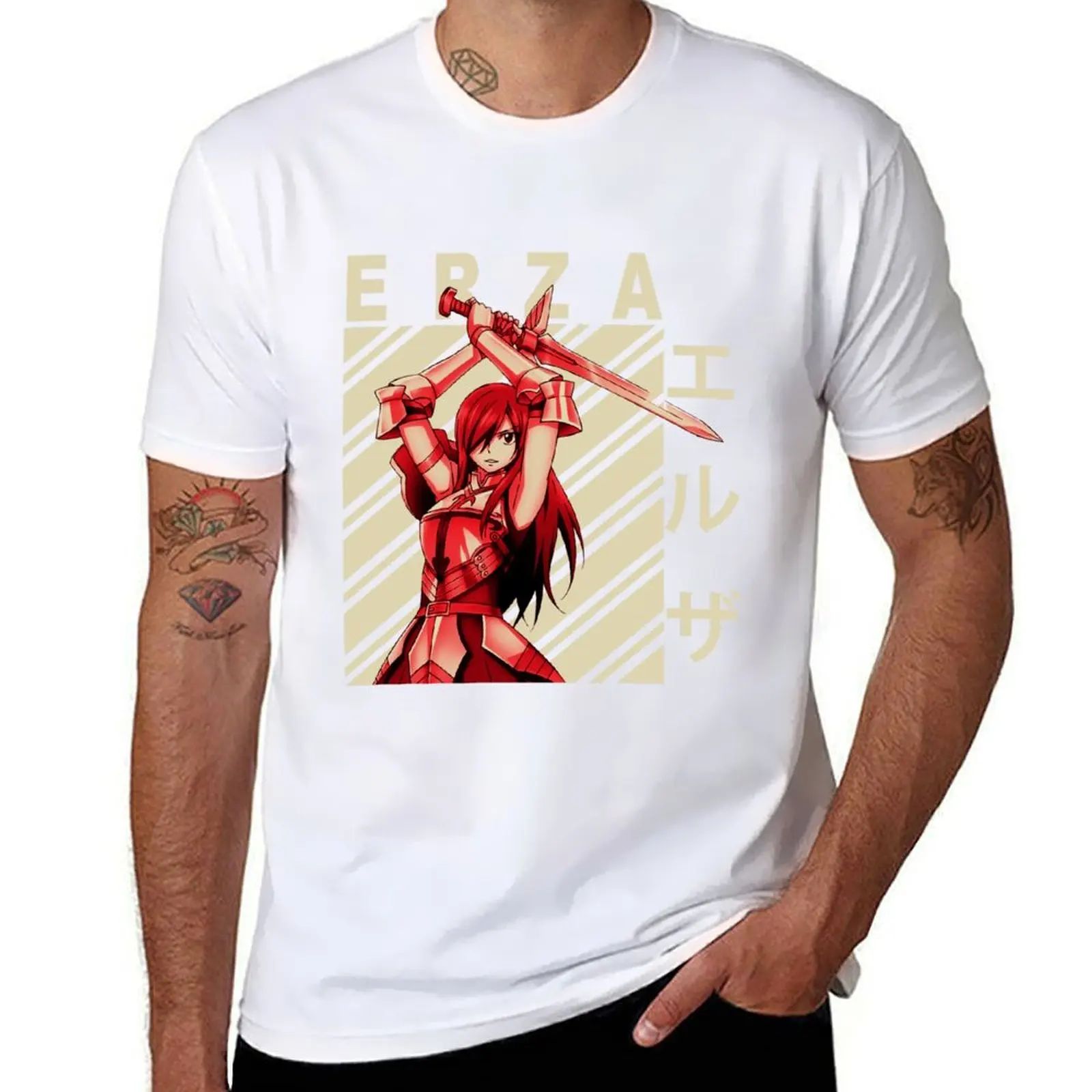 

Erza Scarlet - Vintage Art T-Shirt graphic t shirts for man t shirts for man cotton funny T-Shirt
