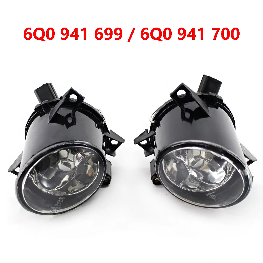 1pcs Car Front Left/Right Fog Lamp Foglights Assembly 6Q0 941 699 LF 6Q0 941 700 RG for Volkswagen FOX 2005-2012 POLO 2001-2005