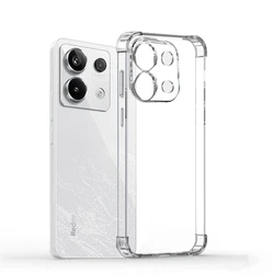 Shockproof Phone Case for Xiaomi Redmi Note 14 13 Pro 4G 12 Pro Plus 5G Transparent Clear Silicone Bumper Soft TPU Back Cover
