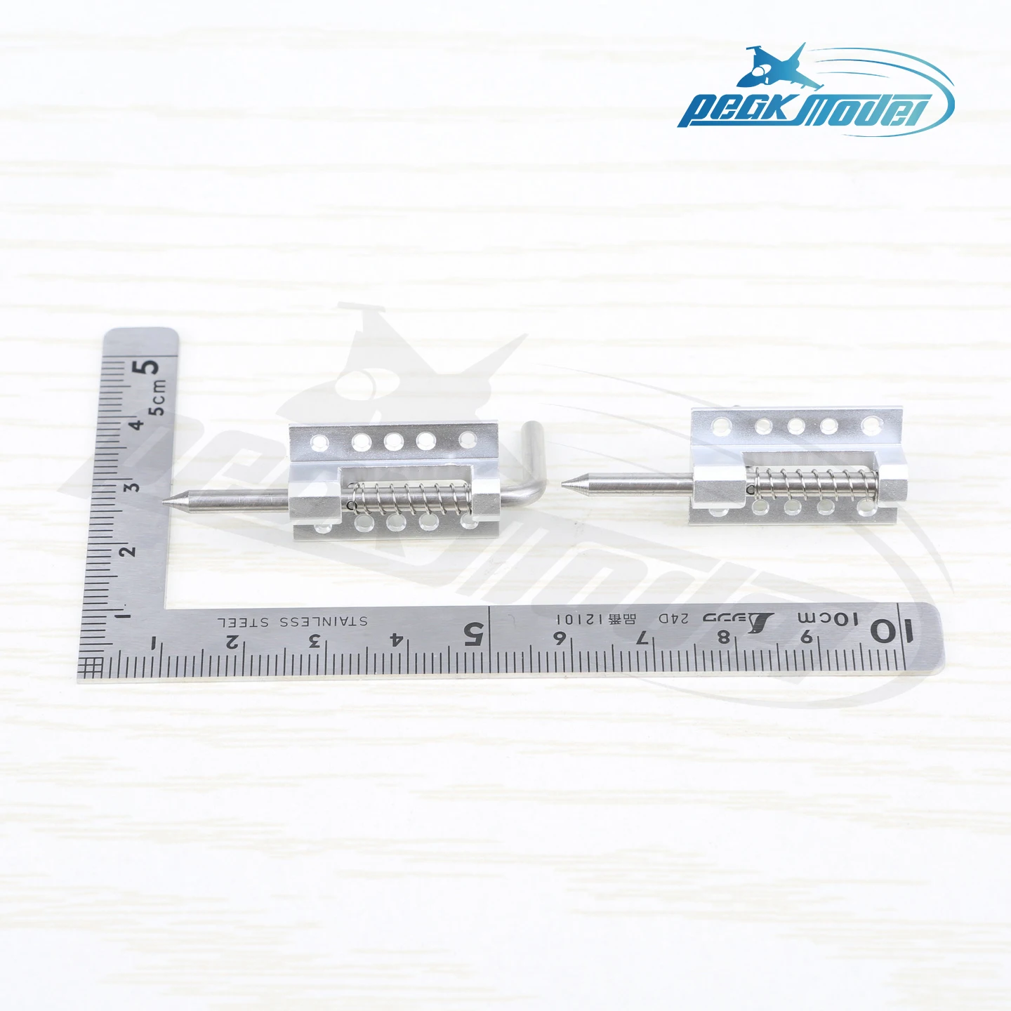 RC Fixed Wing Airplane Metal Canopy Latch – Aluminum Alloy Spring Pin Lock for Battery Hatch Cockpit – DIY Model Parts