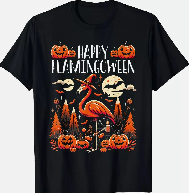 Flamingo Halloween 2024 Trick Or Treat Halloween Costume T Shirt Men