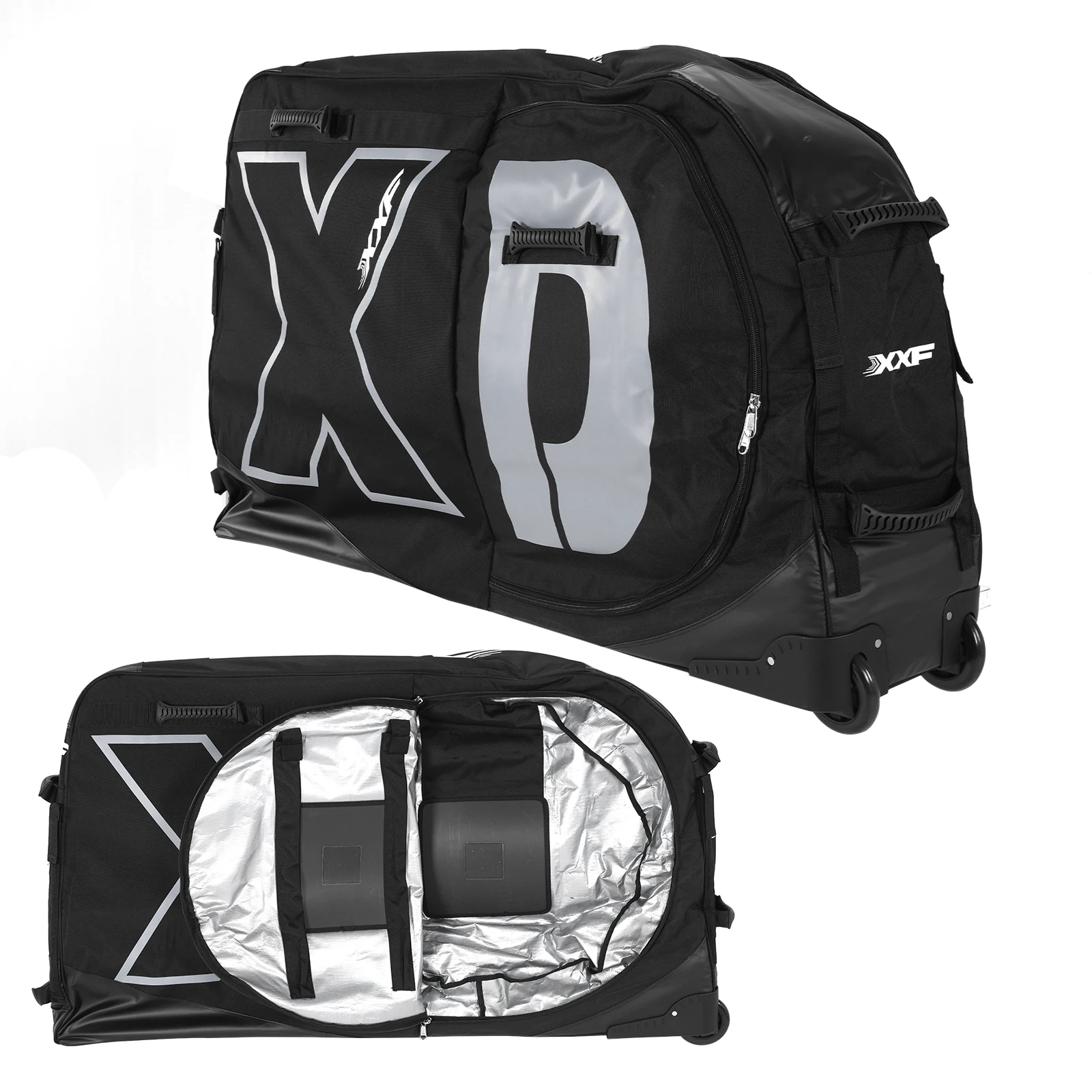 

Oversized Capacity Bikes Box With Wheels for Air Flights Lightweight MTB Travel Bags Waterproof Wheel Protection Tubes & Zippers