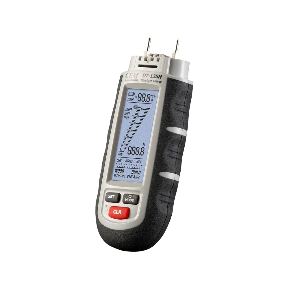 CEM DT-125H Professional Wood Moisture Meter also for Wood Plaster Building Materials Paper Concrete