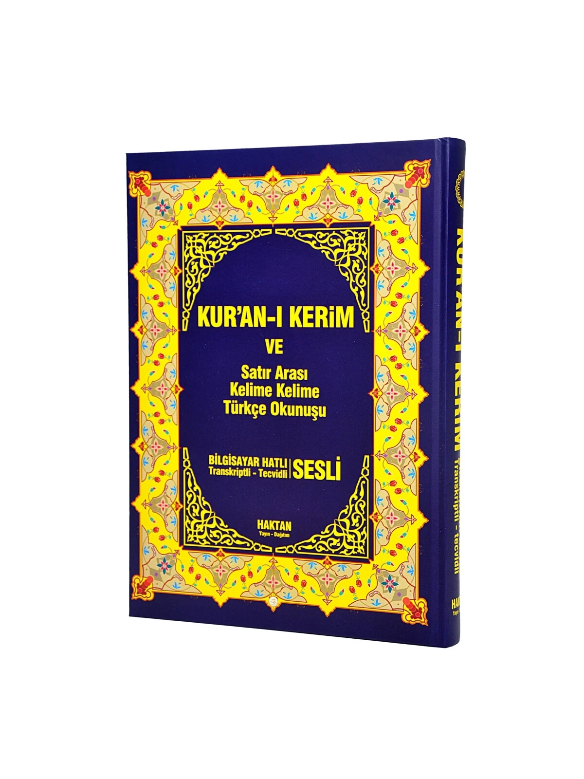 Quran and Cross-Line Word-to-Word Turkish Pronunciation - Word Meal - Lectern Sized - Haktan Publication