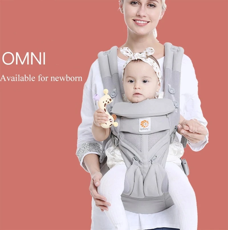 Egobaby Omni Baby Carrier Cotton Breathable Ergonomic Backpacks Holder Shoulder Waist Belt Sling Suspenders 360