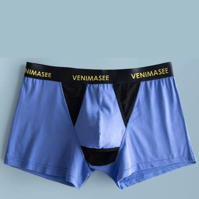 Man Penis Hole with Tube Underpants Erotic Body Health Care Enhancing Pouch Design Boxers Underwear Long Foreskin Lingerie Pants