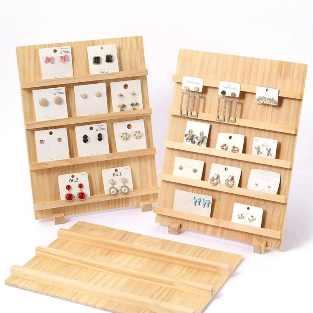 

3/4/5 Layer Wooden Nail Art Stand Large-capacity Space Saving Earring Necklace Display Rack Simple Multi-functional