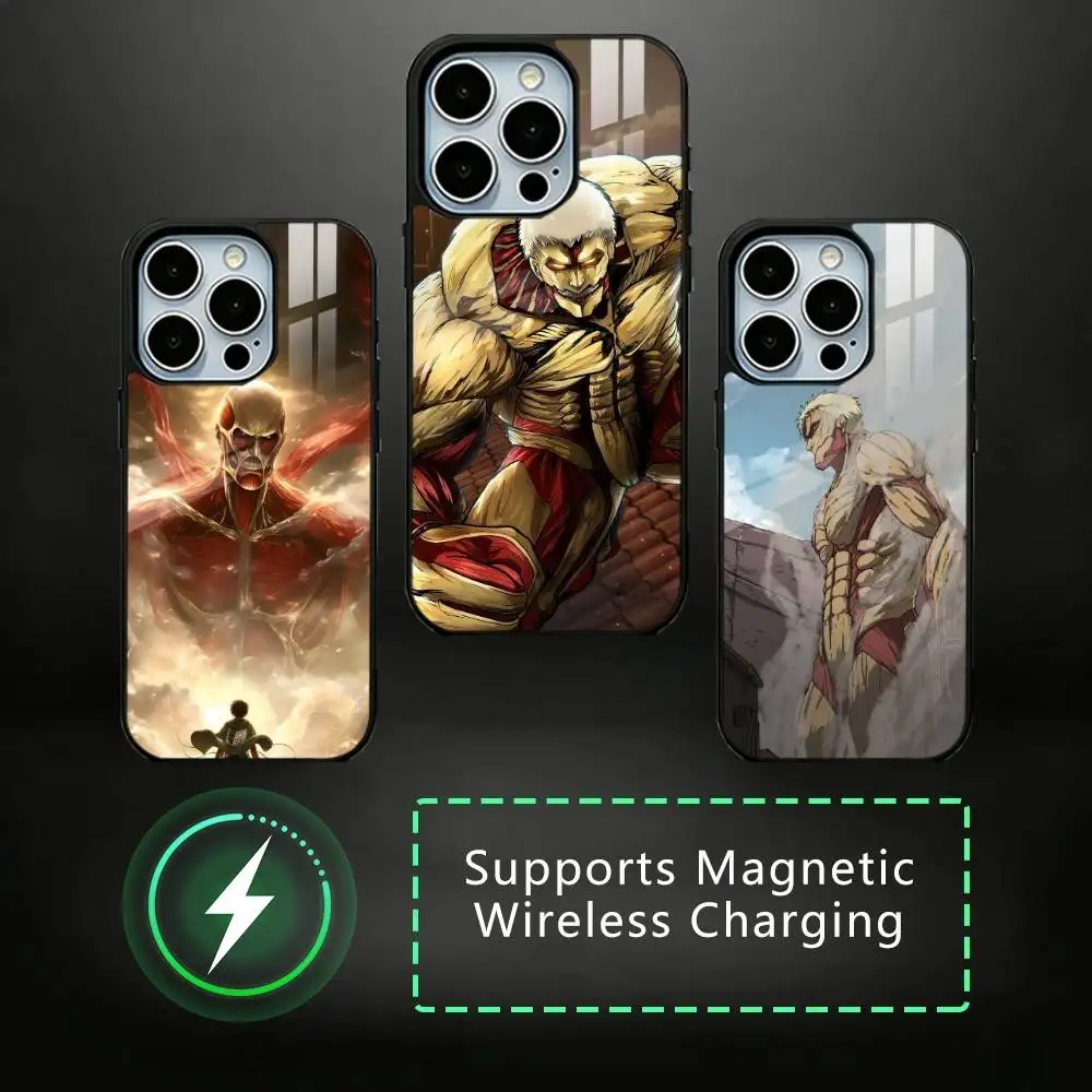 

AOT Colossus Titan Armored Titan Phone Case For iPhone17,16,15,14,13,12,11 Plus,Pro Supports Magnetic Wireless Charging