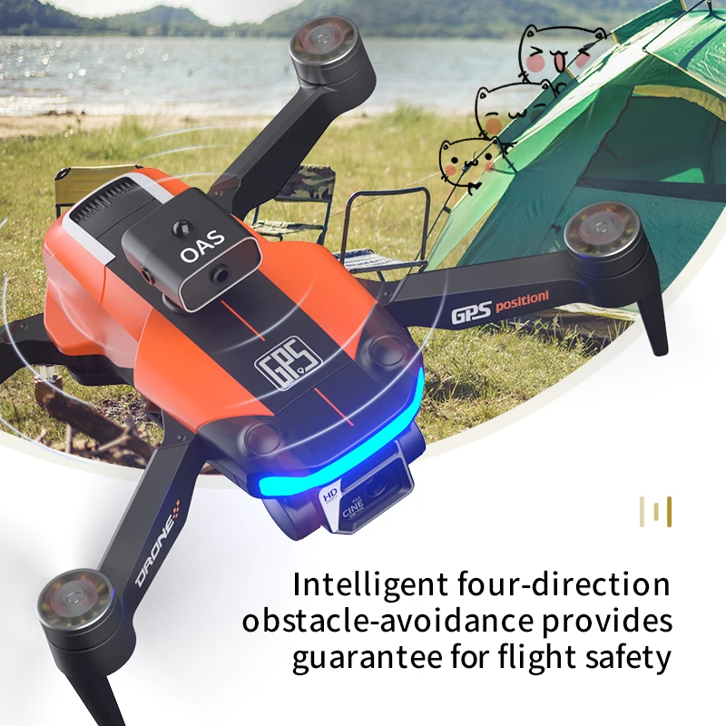 JJRC X26 GPS Drone 2.4G Wifi FPV 6K EIS HD Dual-Cameras Aircraft Intelligent Obstacle Avoidance Foldable RC Dron Quadcopter Toy