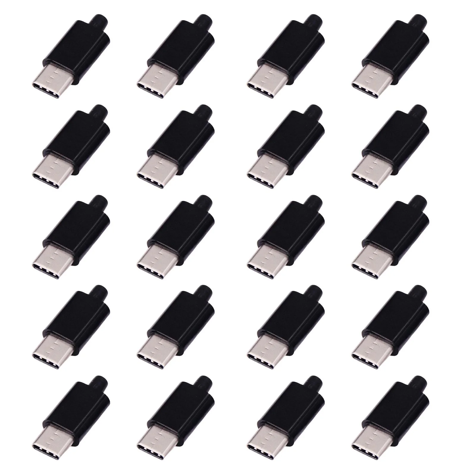 Replacement Connectors For Electronics Connector Type-C PCB Connector USB-C Male Reversible Connector 3.0mm Strain Relief